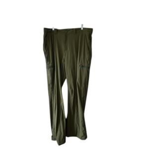 L.L.Bean Men's Water-Resistant Cresta Hiking Pants - Standard Fit - Green 38x32